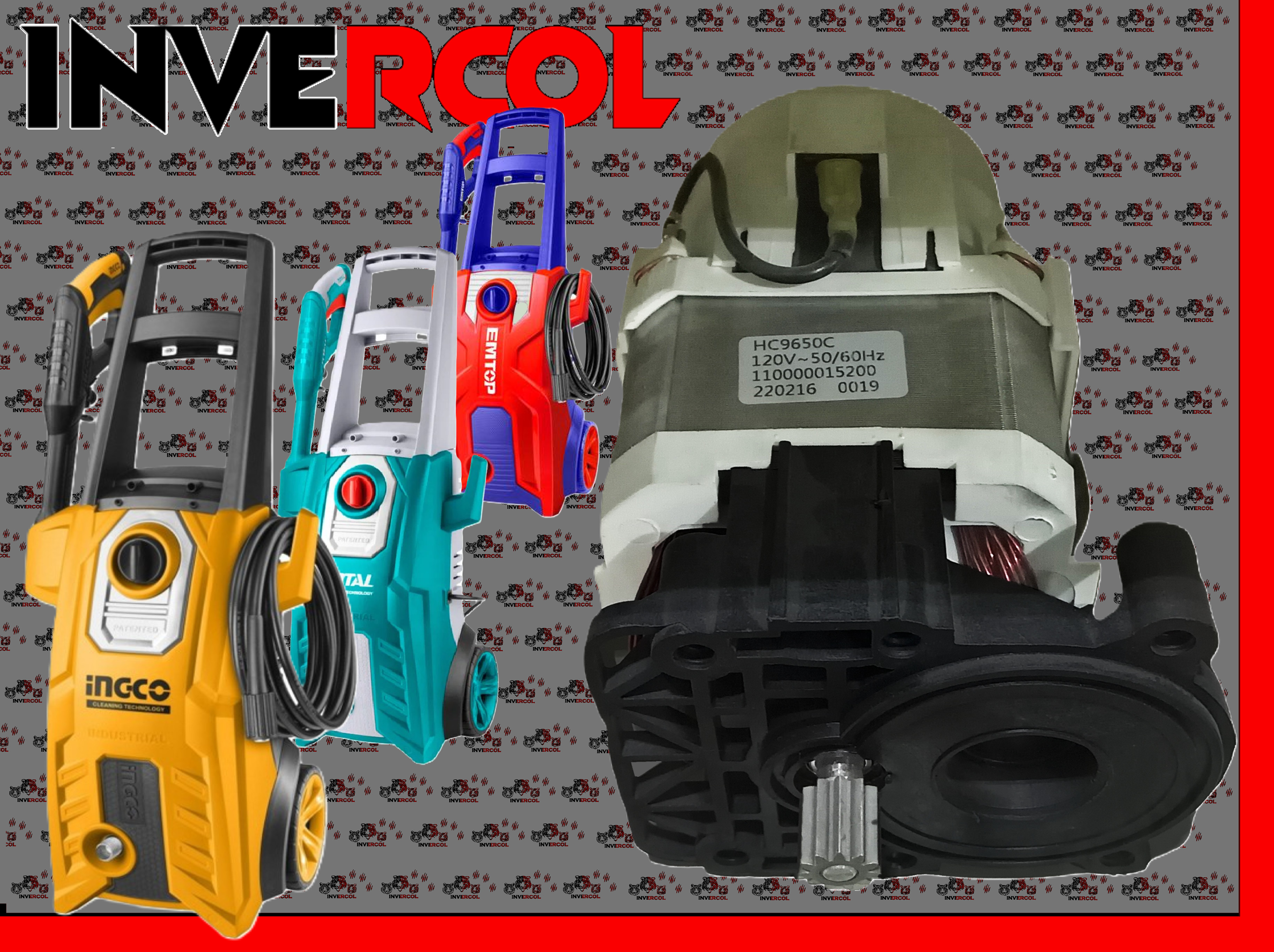 MOTOR ELECTRICO HIDROLAVADORAS 1800WATTS 