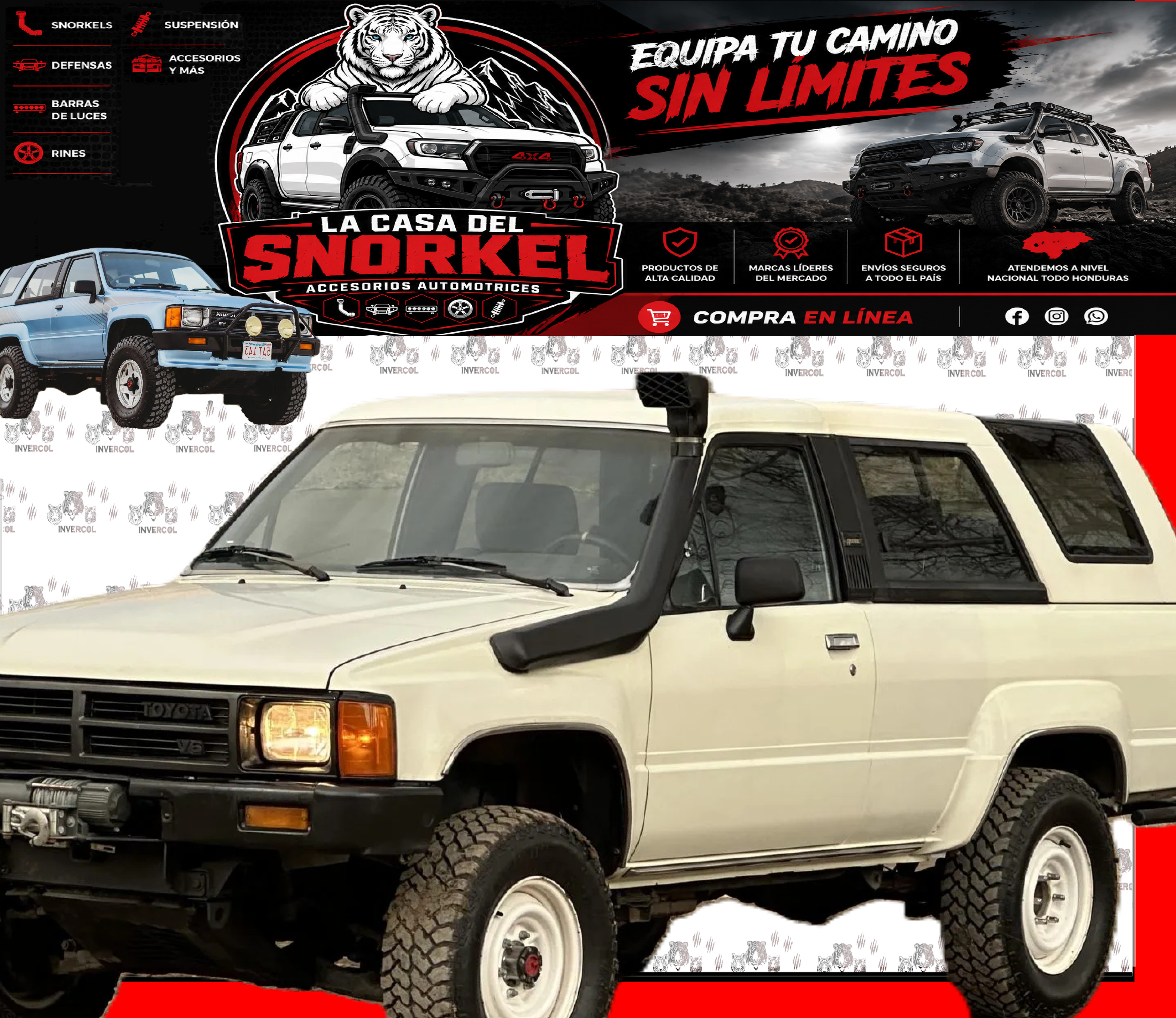 SNORKEL TOYOTA RUNNER 1984/88 
