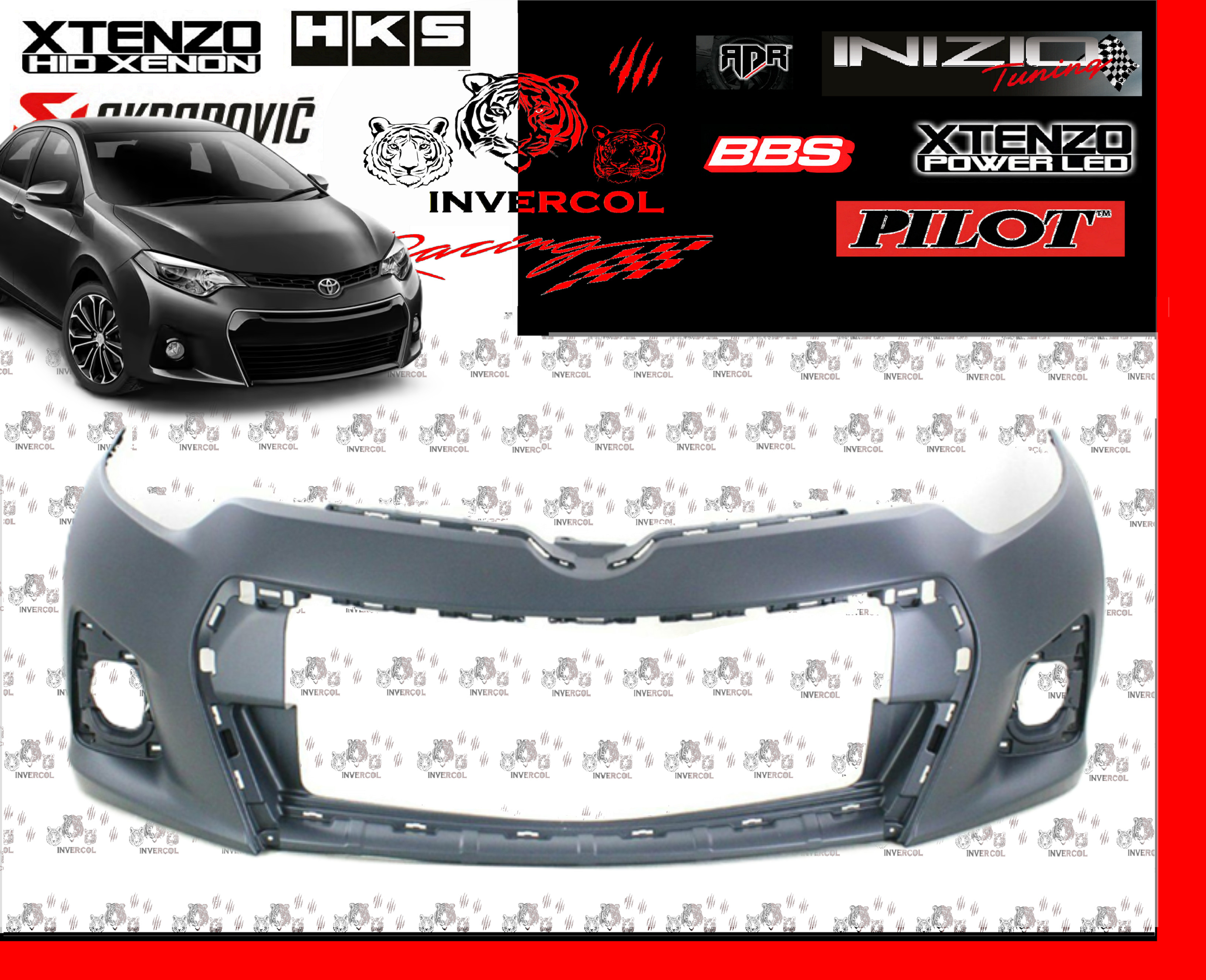 Bumper frontal de corola 2014/16 LE