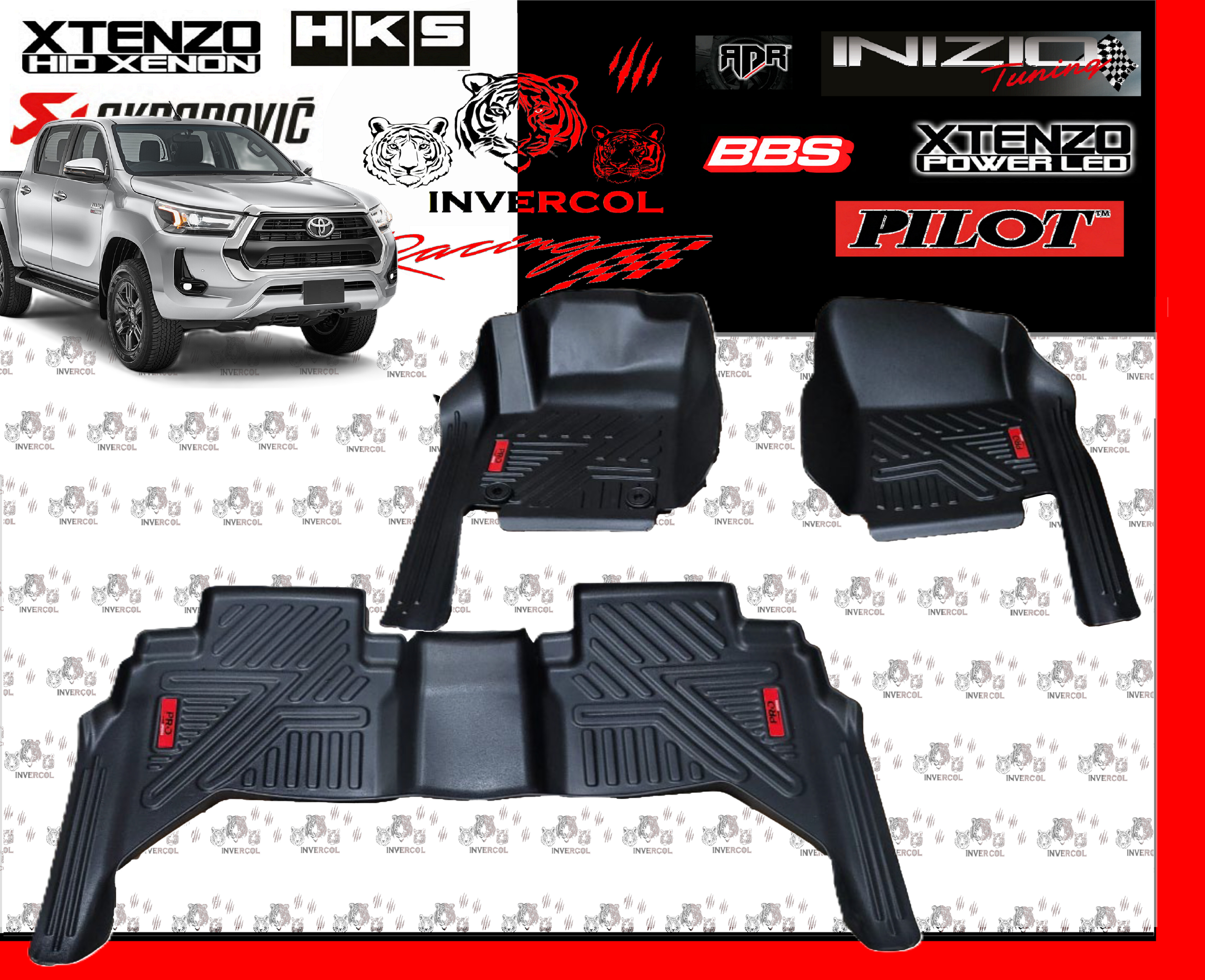 ALFOMBRA BANDEJA 5D HILUX 2016/23
