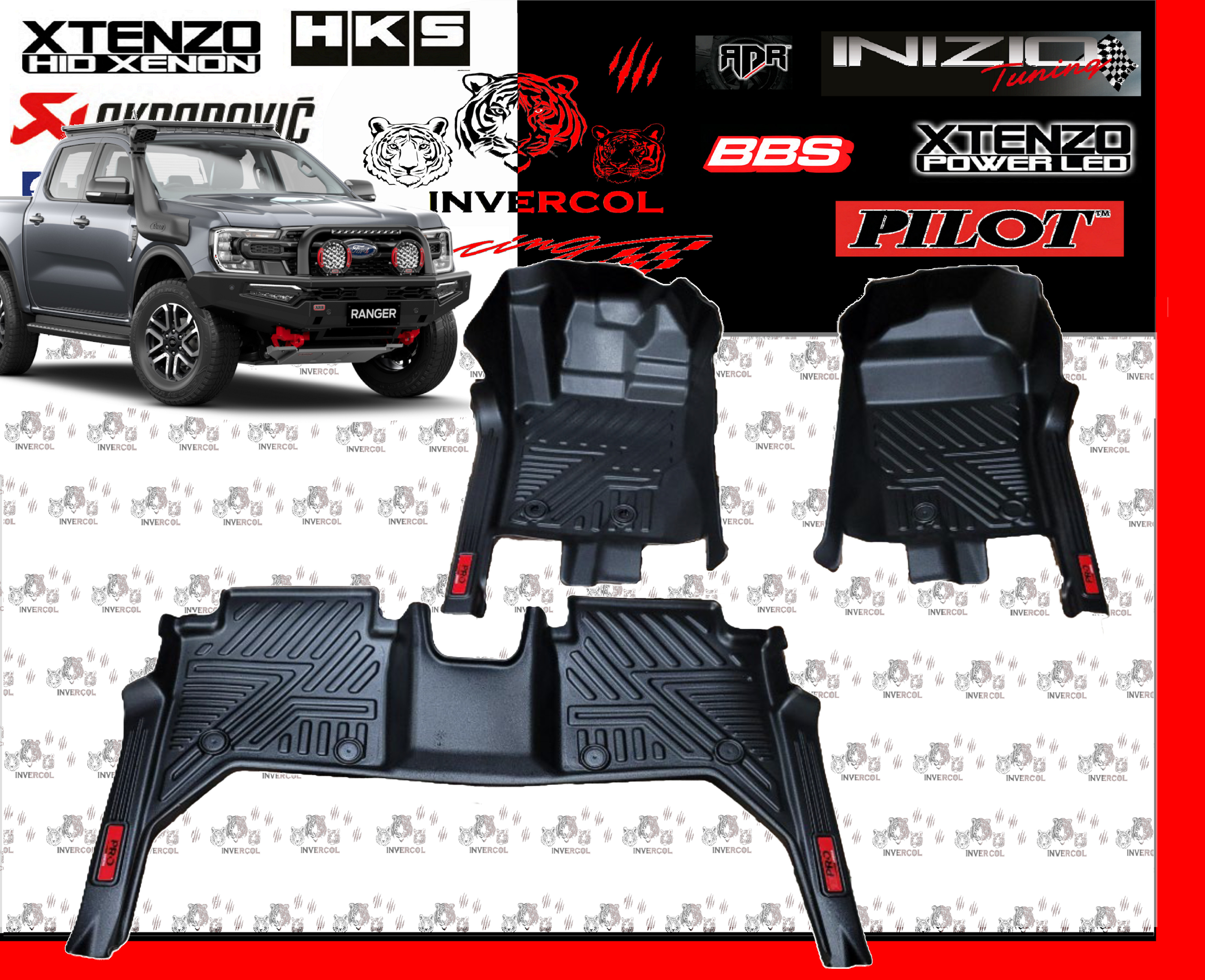 ALFOMBRA BANDEJA 5D FORD RANGER 2024+
