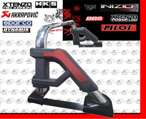 ROLLBAR TIPO K ROJO Y CROMADO
