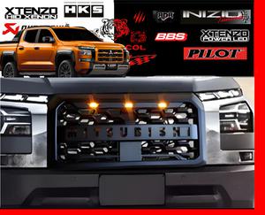 PARRILLA DELANTERA C/LED NEGRA MATE TRITON L200 2024 +