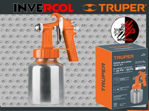 Pistola p/pintar baja presión, 1.5 mm, naranja, entrada sup