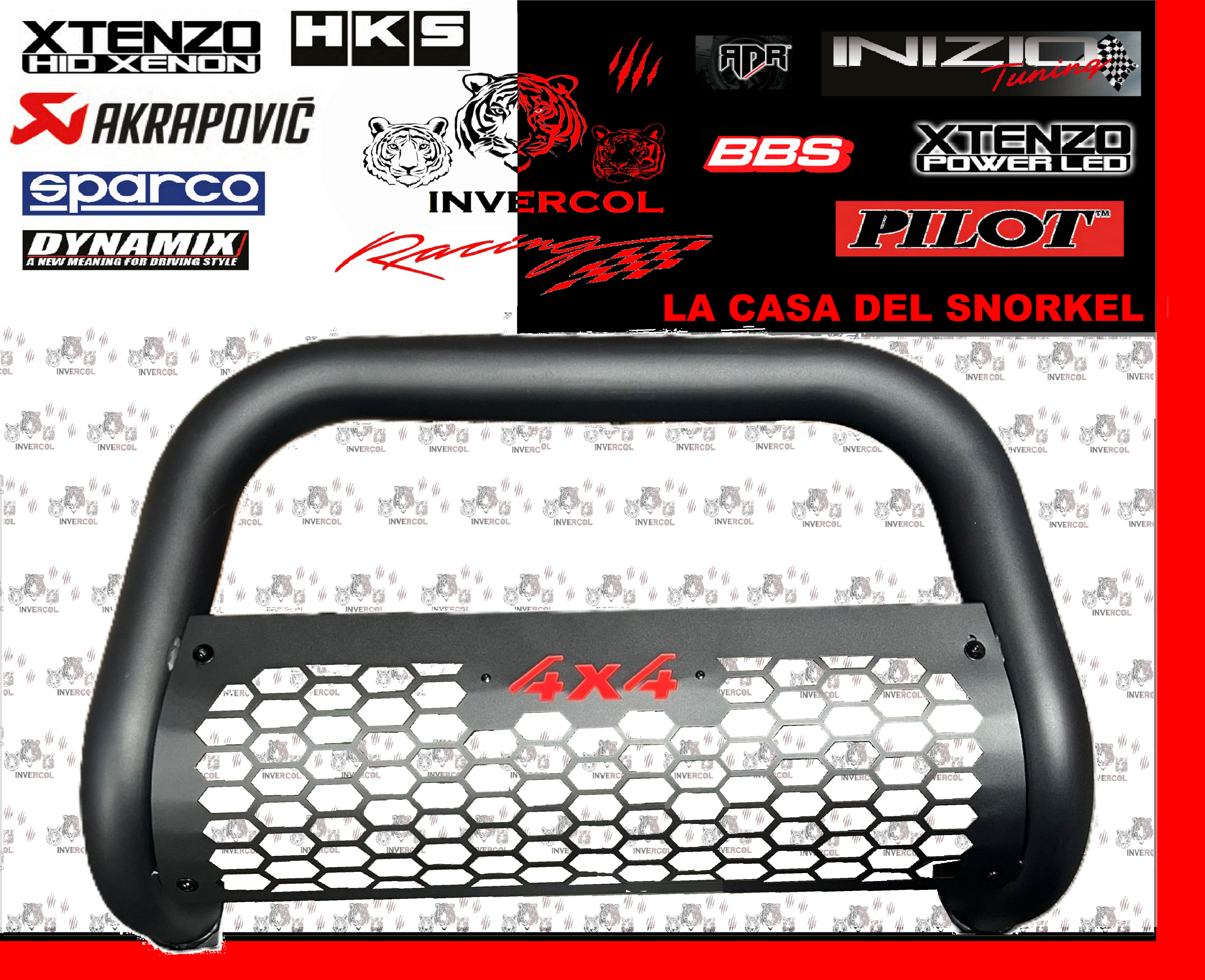 DEFENSA UNIVERSAL NEGRA 4X4