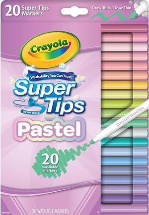 Crayola super tips pasatel 20unidades