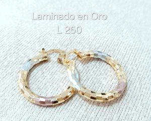 Argolla Tricolor Laminada en Oro