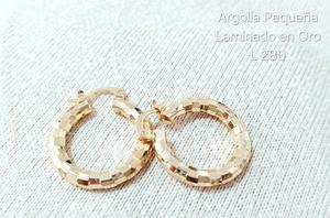 Argolla Pequeña Laminada en Oro
