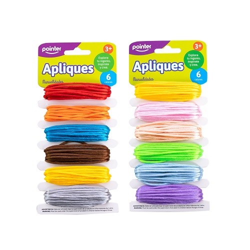 Cinta para manualidades set de 6 colores Pointer
