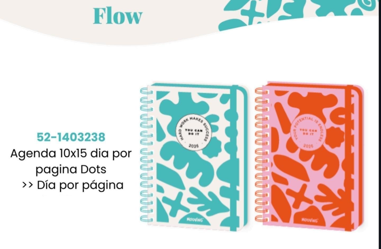 Agenda 10x15 dia por pagina Dots 2025