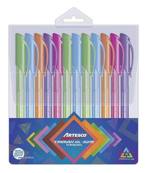 Bolígrafo tinta de diversos colores 12pc