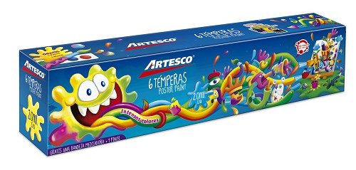 Tempera set de 6 colores Artesco