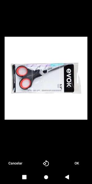 TIJERA EVOK 5.5" Nuevo Ingreso! Para corte de cabello evok