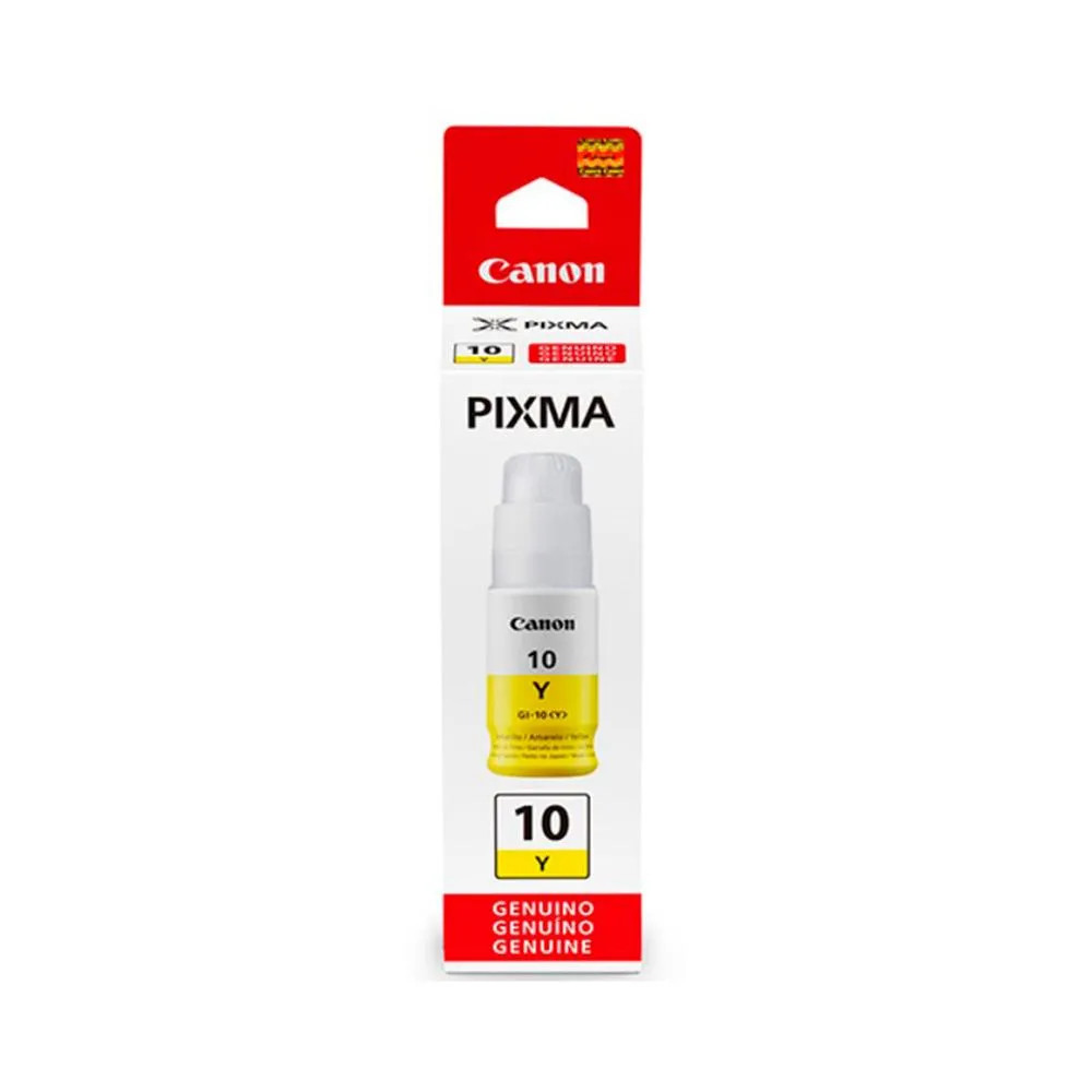 BOTELLA DE TINTA  YELLOW CANON GI-10 Y 70ML