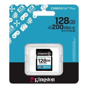 MEMORIA SD KINGSTONG 128GB CANVAS GO PLUS G4 CLASE 10 UHS-I HD 4K