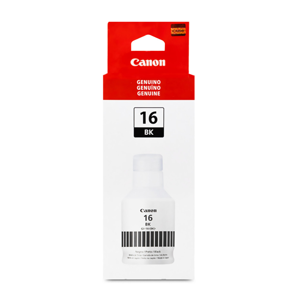 BOTELLA DE TINTA  NEGRA CANON GI-16 BK 175ML