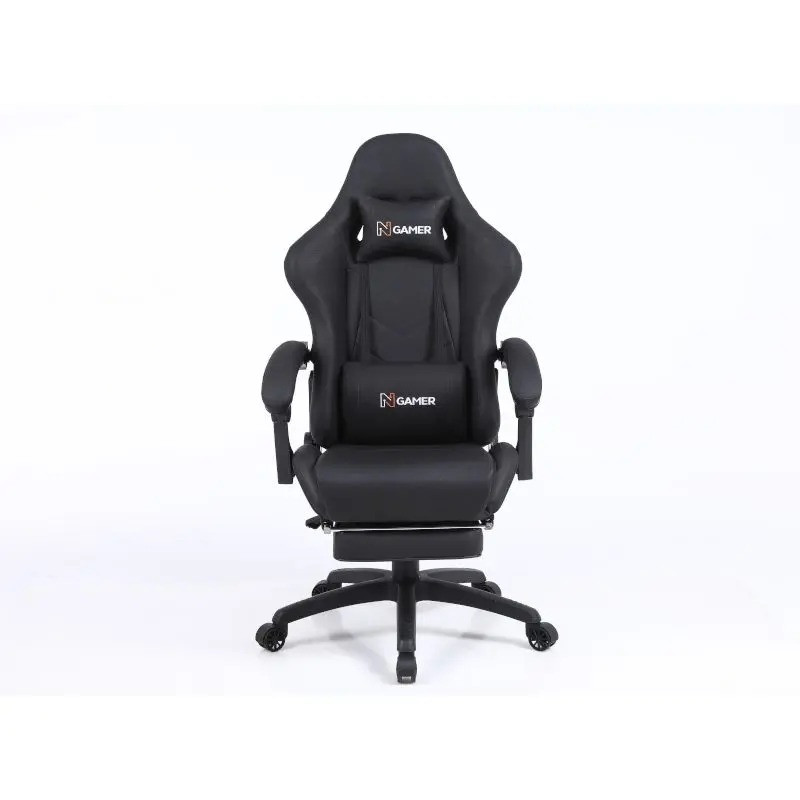 Silla Gaming Plus Negro 300Lb GL4 Con Reposa Pies NG/NG