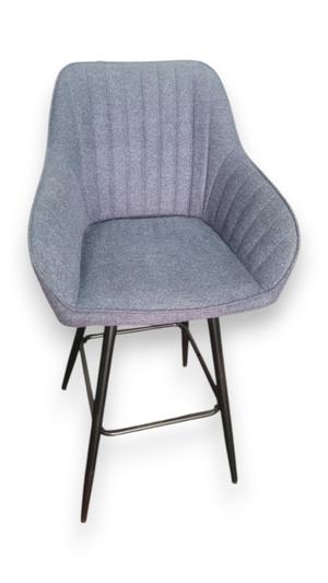 SILLA DE BAR AZUL CON BRAZO TELA RESPALDAR fija 6901113600870