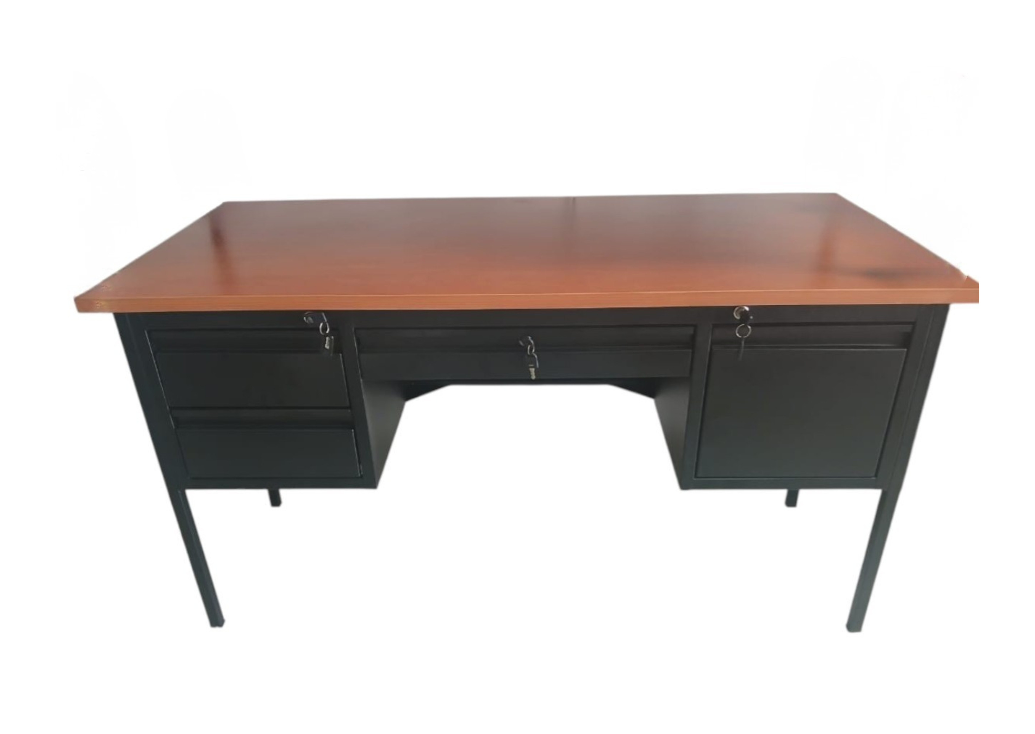 ESCRITORIO EJECUTIVO DE 4 GAVETAS TABLERO 1 PULG (1.52*0.75*0.76)MT 19114-4