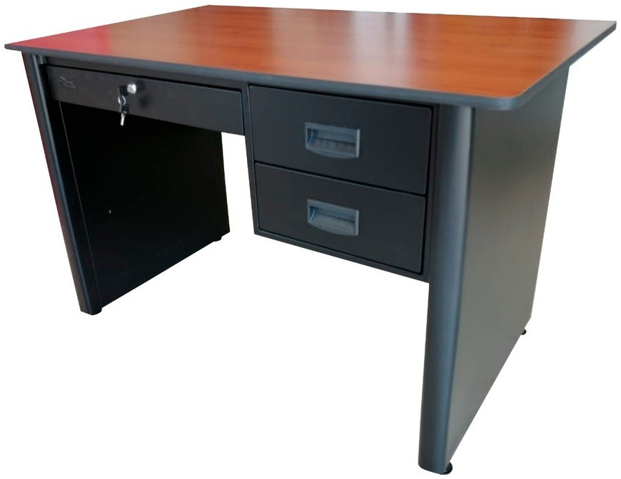 ESCRITRIO SECRETARIAL ESTRELLA ITALIA 30*48" 3 gavetas ngr/tamarindo