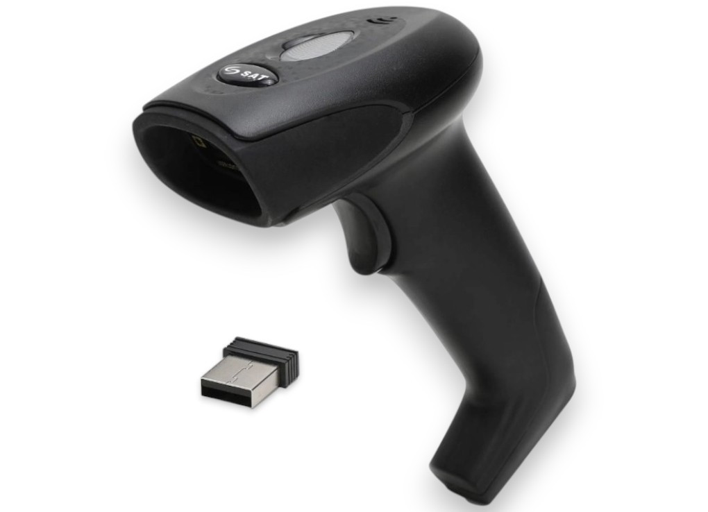 LECTOR DE CODIGO DE BARRA SAT LI102NW+ INALAMBRICA - 0721410396759