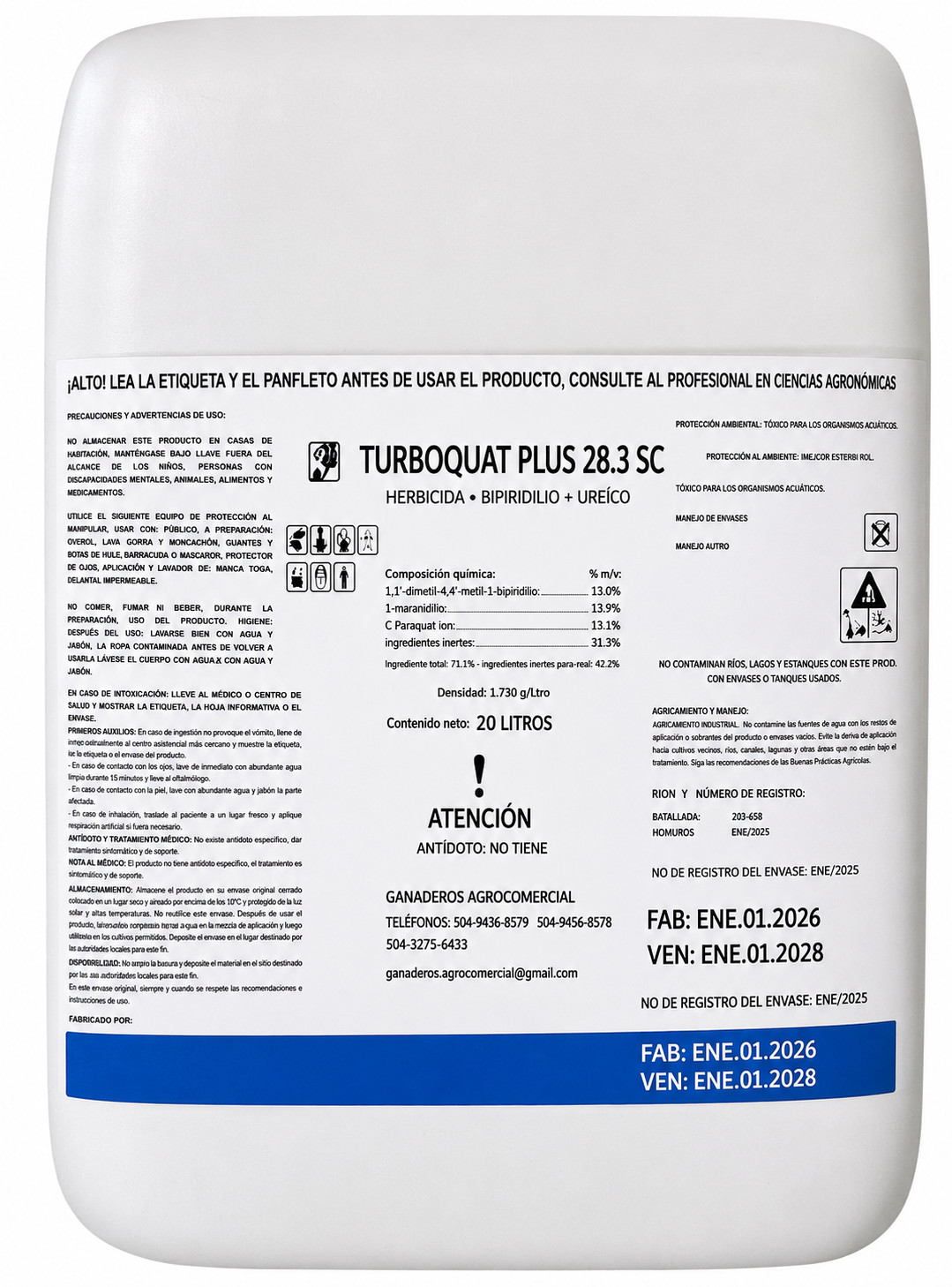 TURBOQUAT PLUS CANACA 20 LITROS 
