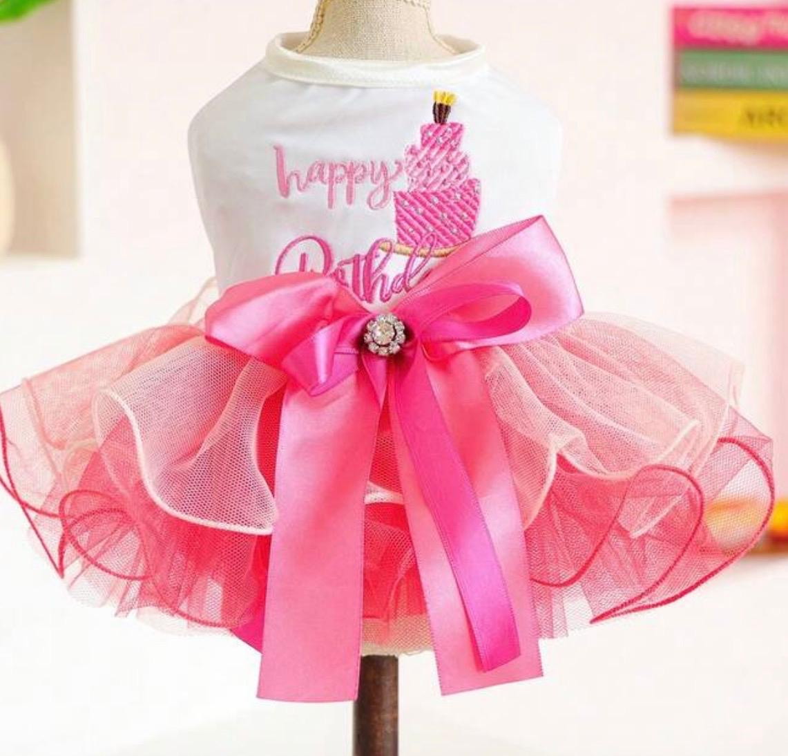 VESTIDO TUTU “HAPPY BIRTHDAY” PARA PERRO