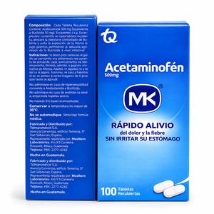 ACETAMINOFEN 500 MK 