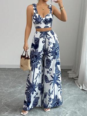 Conjunto de tirantes de impresión de moda