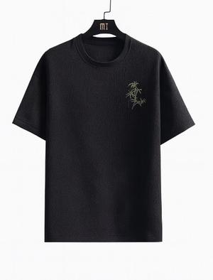 Camisas de manga corta con estampado de palma 