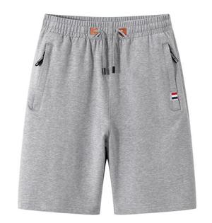 Short para hombres de algodón gris claro
