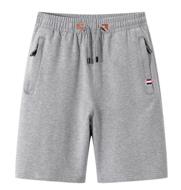 Short para hombres de algodón gris claro