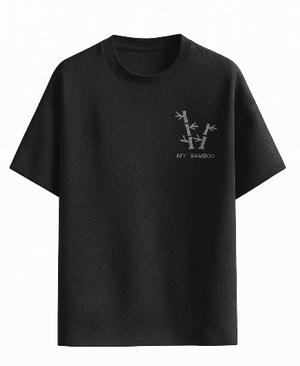 Camisas de manga corta con estampado bambú 