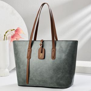 Bolso de Mano Marrón Verde