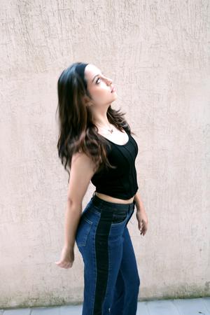 jeans color block