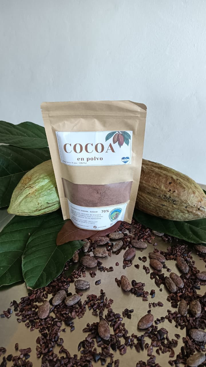Cocoa 70% cacao,  media libra