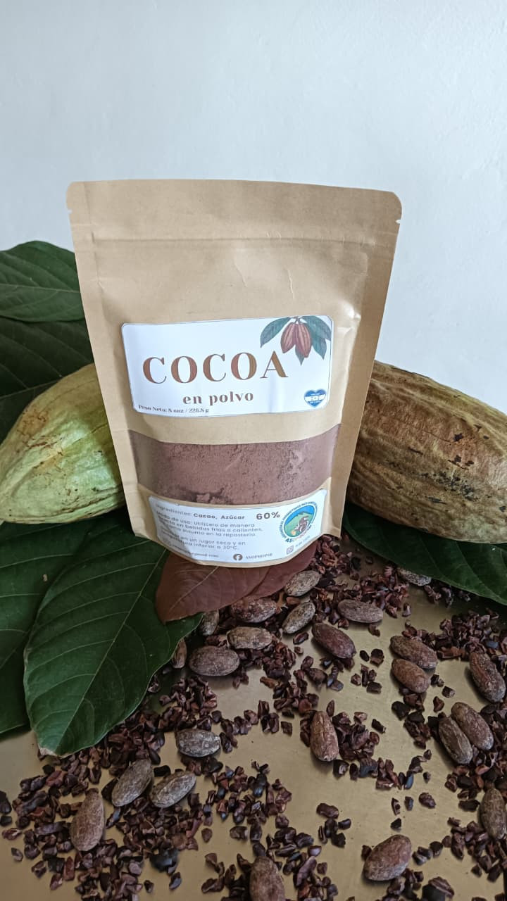Cocoa 60% cacao, media libra