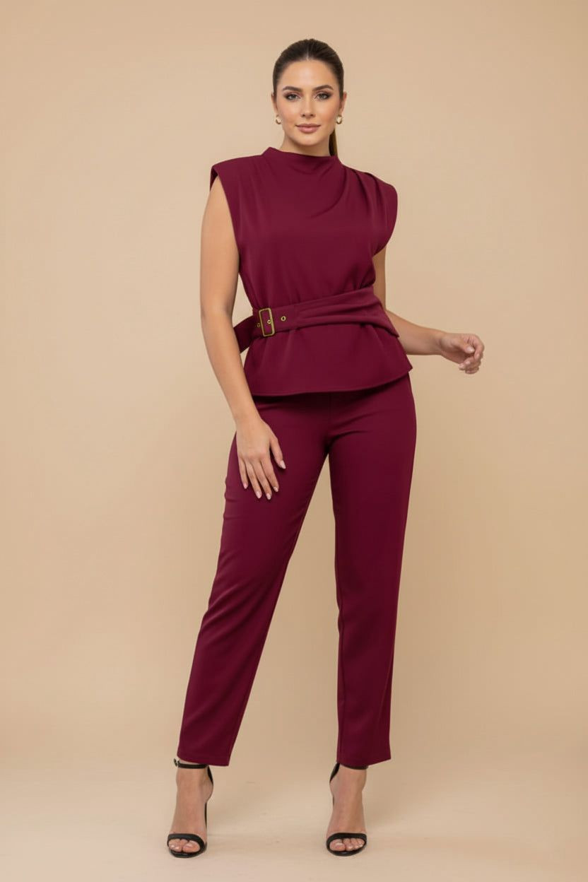 Set 2 piezas top faja 