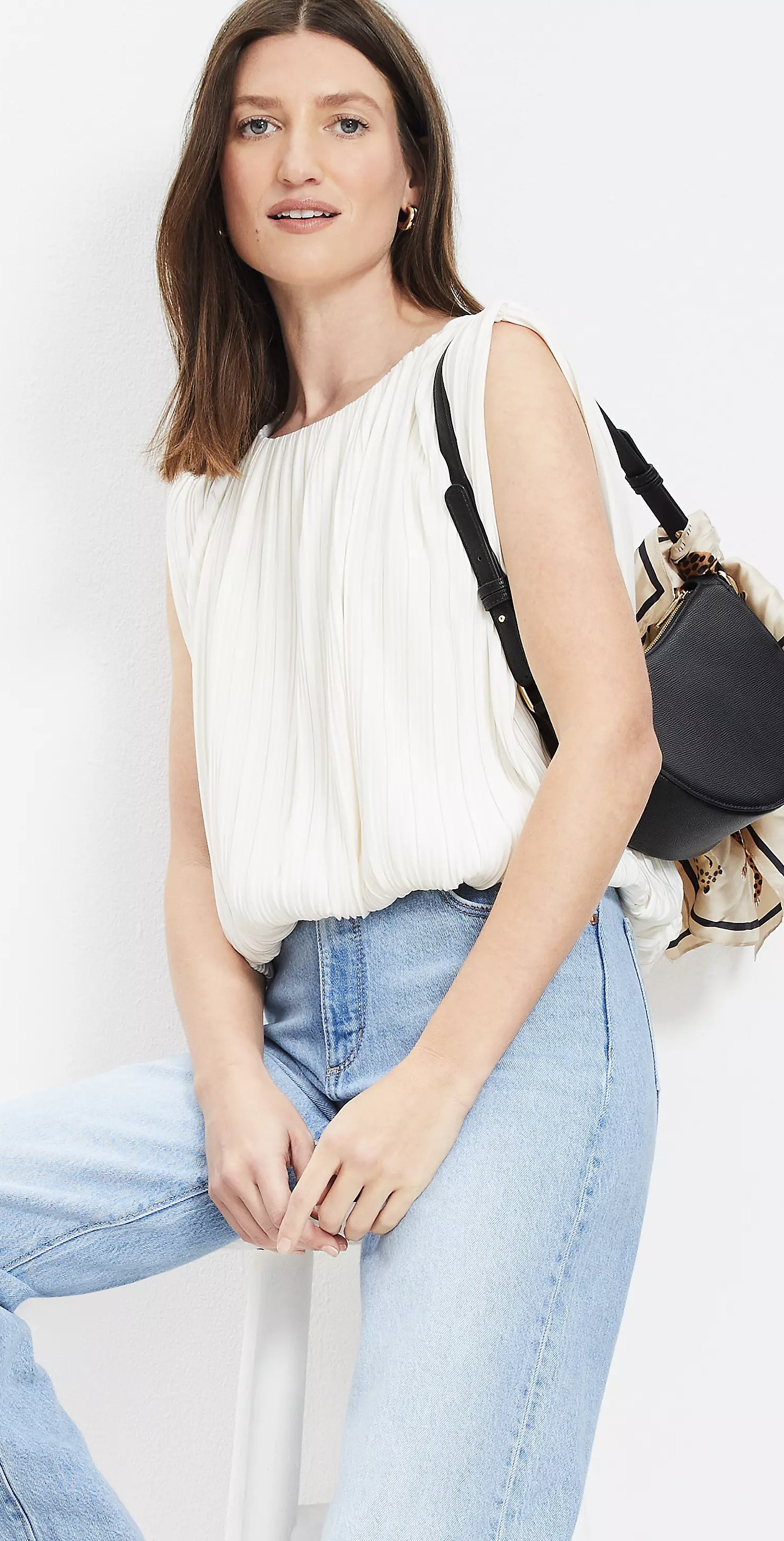 Loft, top bubble plisado