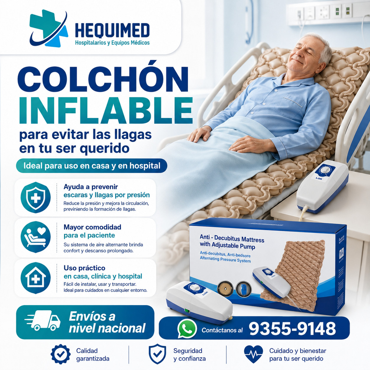 COLCHON ANTIESCARA INFABLE