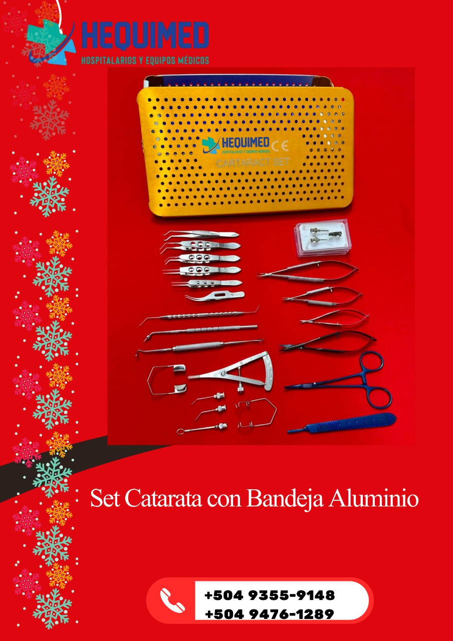 Set de Catarata con bandeja aluminio 