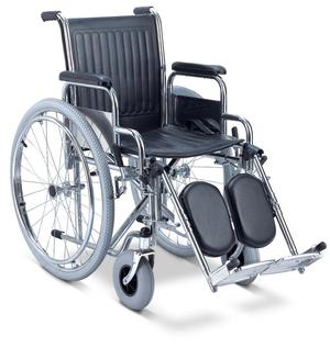 Silla de ruedas con reposapierna