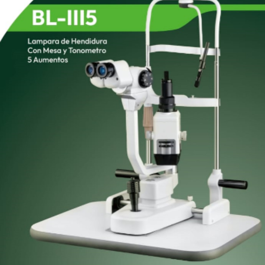 LAMPARA DE HENDIDURA CON MESA Y TONOMETRO 