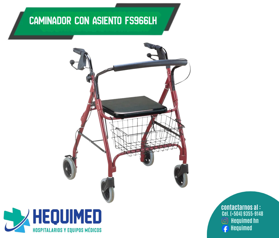 CAMINADORA CON ASIENTO Y CANASTA