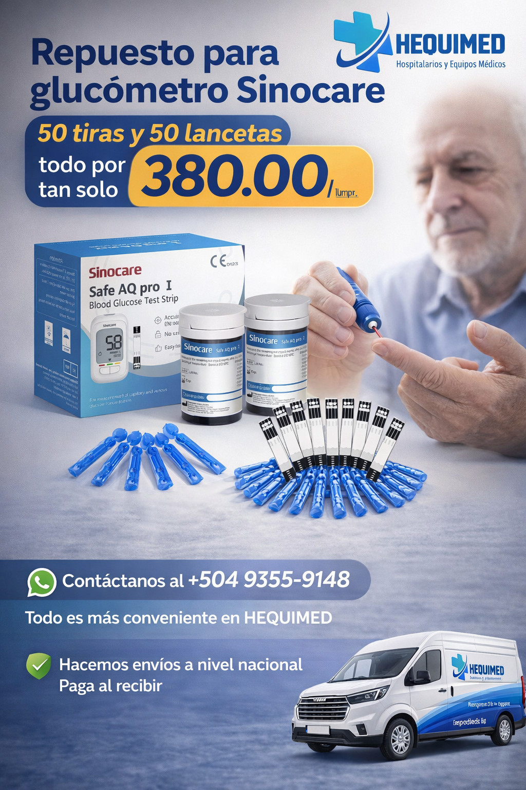 TIRAS PARA GLUCOMETRO SINOCARE PRO
