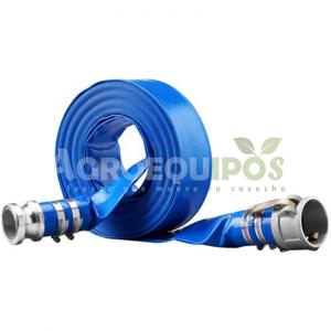 Pie de manguera de descarga azul de 2