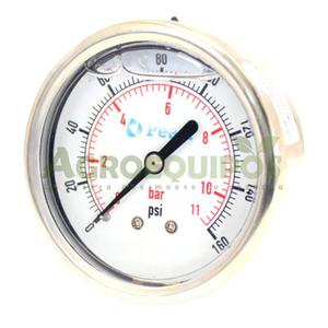 Manómetro Glicerina 0 a 160 psi Pearl