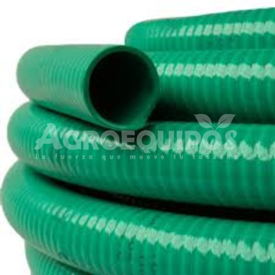 Pie de manguera de succión verde de 2"