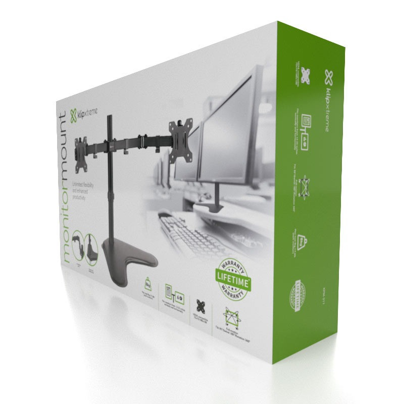 SOPORTE DOBLE MONITOR - KLIPXTREME