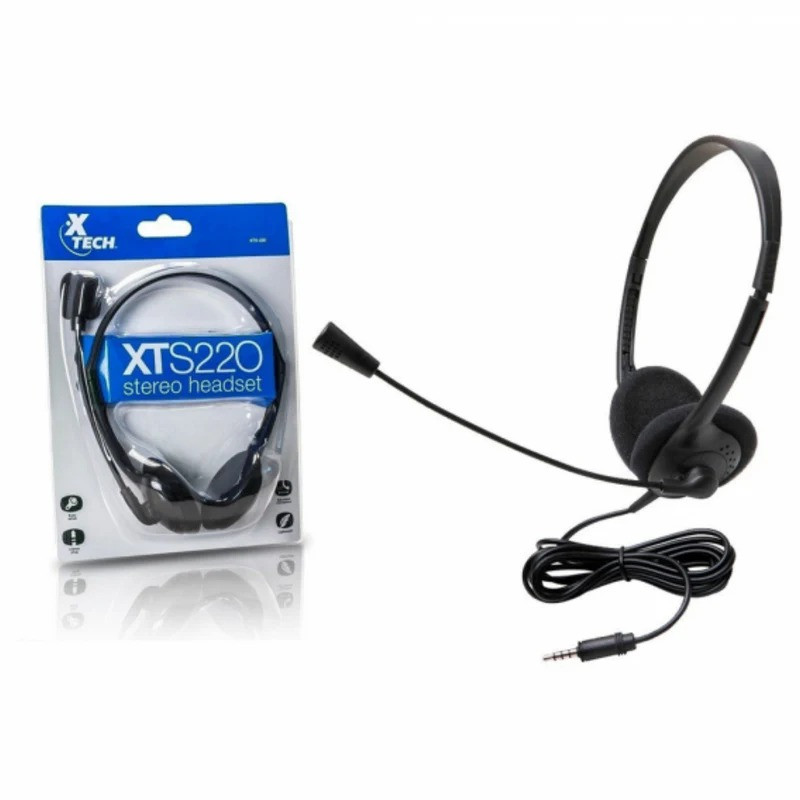 HEADSET STEREO XTECH 3.5mm XTS-220